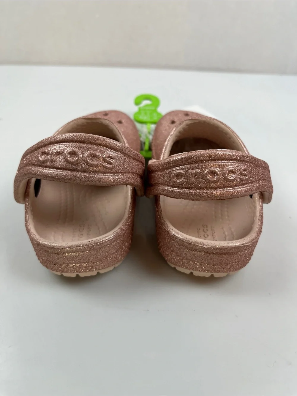 Crocs Classic Glitter Clog Pink Baby Size C4 NEW